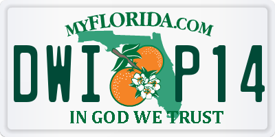 FL license plate DWIP14