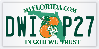 FL license plate DWIP27