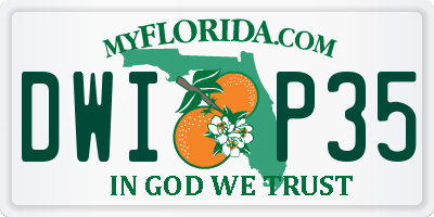 FL license plate DWIP35
