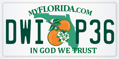 FL license plate DWIP36