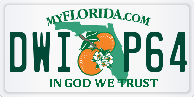 FL license plate DWIP64