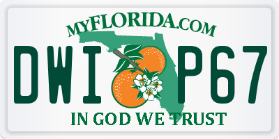 FL license plate DWIP67