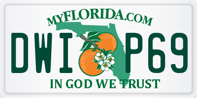 FL license plate DWIP69