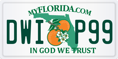 FL license plate DWIP99