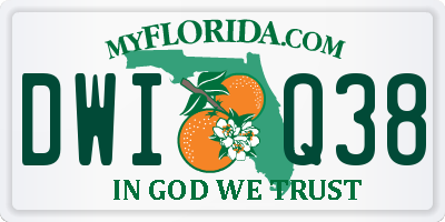 FL license plate DWIQ38