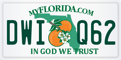 FL license plate DWIQ62