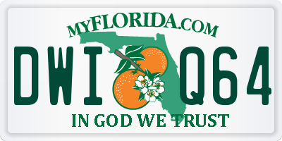 FL license plate DWIQ64