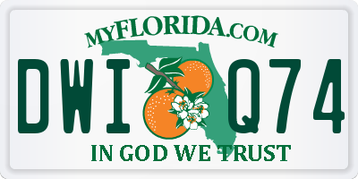 FL license plate DWIQ74