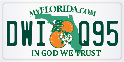 FL license plate DWIQ95