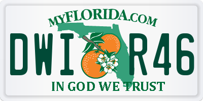 FL license plate DWIR46
