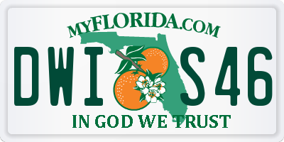FL license plate DWIS46