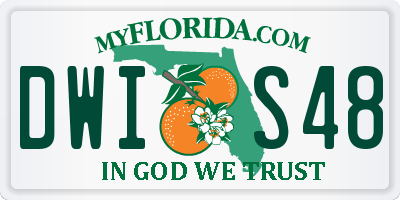 FL license plate DWIS48