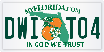 FL license plate DWIT04