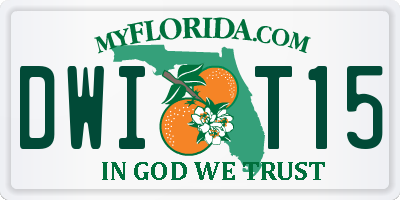 FL license plate DWIT15