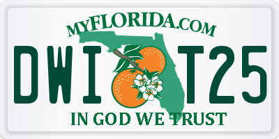 FL license plate DWIT25