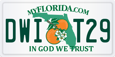 FL license plate DWIT29