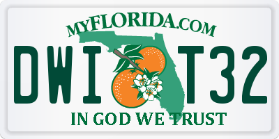 FL license plate DWIT32