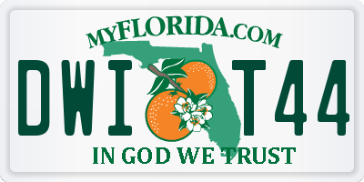 FL license plate DWIT44