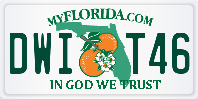 FL license plate DWIT46