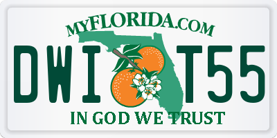 FL license plate DWIT55