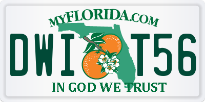 FL license plate DWIT56