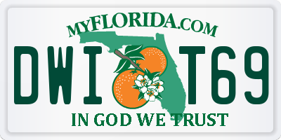 FL license plate DWIT69