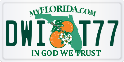 FL license plate DWIT77