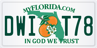 FL license plate DWIT78
