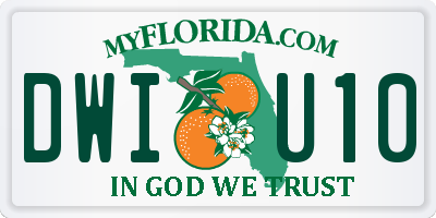 FL license plate DWIU10