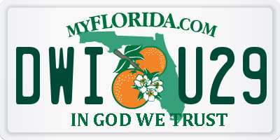 FL license plate DWIU29