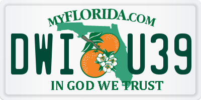 FL license plate DWIU39