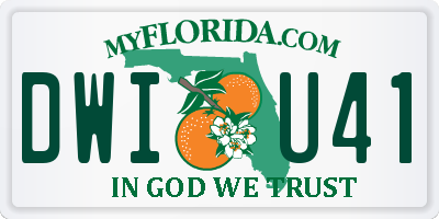 FL license plate DWIU41