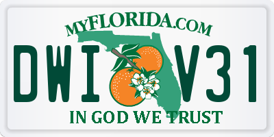 FL license plate DWIV31