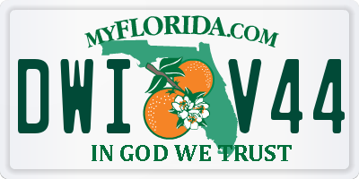 FL license plate DWIV44