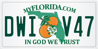 FL license plate DWIV47