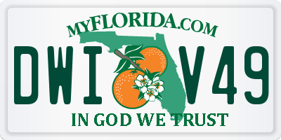 FL license plate DWIV49