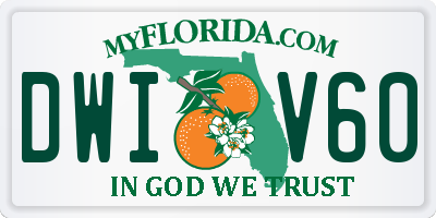 FL license plate DWIV60