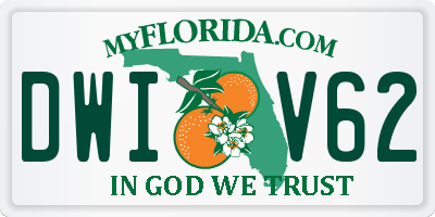 FL license plate DWIV62