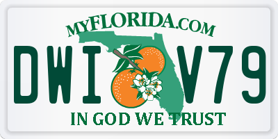 FL license plate DWIV79