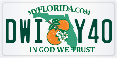FL license plate DWIY40