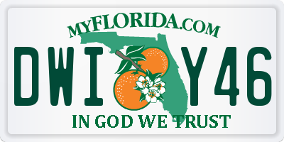 FL license plate DWIY46