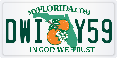 FL license plate DWIY59