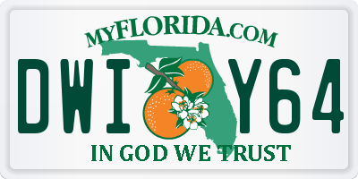 FL license plate DWIY64