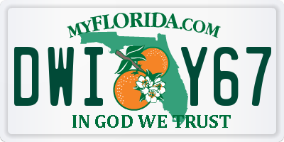 FL license plate DWIY67