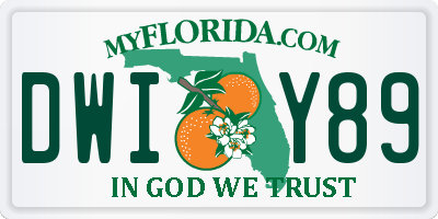 FL license plate DWIY89