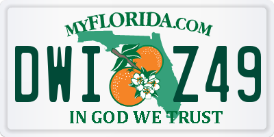 FL license plate DWIZ49