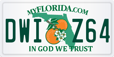 FL license plate DWIZ64