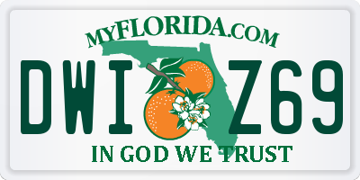 FL license plate DWIZ69