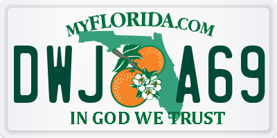 FL license plate DWJA69