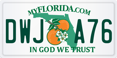 FL license plate DWJA76